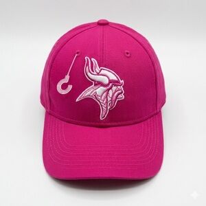 NFL Minnesota Vikings Pink Cap Hat Kids Toddler 2-4 Team Apparel Adjustable